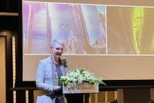 L’ambassadrice de Norvège au Vietnam, Hilde Solbakken, prend la parole lors du séminaire. Photo : baoquocte.vn