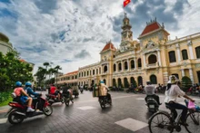 Le centre de Hô Chi Minh-Ville compte de nombreux bâtiments qui rappellent l'histoire de la guerre du Vietnam. Photo ; CNBC/Moment.