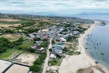 Le hameau de Vinh Truong, commune de Phuoc Dinh, district de Thuan Nam, province de Ninh Thuan, se trouve dans la zone désignée pour le projet de centrale nucléaire de Ninh Thuân. Photo : VNA.