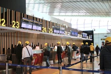 Dans l’aéroport international de Vân Dôn. Photo : NDEL