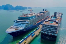 Quang Ninh ambitionne d’accueillir 20 millions de visiteurs en 2025, dont 4,5 millions de touristes internationaux. Photo : VOV.