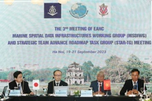 La 3e conférence du Groupe consultatif sur la feuille de route stratégique (STAR TG) et du 3e Groupe de travail sur les infrastructures spatiales marines (MSDIWG). Photo : thoidai.com.vn