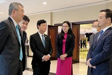 Les dirigeants de la province de Binh Duong et de la province de Yamaguchi (Japon) lors d'une réunion à Binh Duong en novembre 2022. Photo : NDEL.