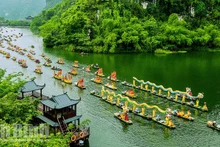 Le complexe paysager de Tràng An, dans la province de Ninh Binh. Photo : baoninhbinh.vn