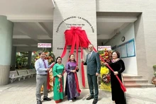 Cérémonie de remise du LabelFrancÉducation à l'école primaire Trân Quôc Toan. Photo : VNA.