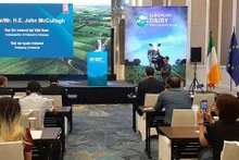 séminaire sur le développement durable des produits laitiers en provenance d'Irlande, le 6 septembre à Hanoï. Photo : VNA