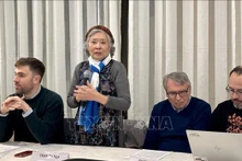 Trân Tô Nga lors de la conférence de presse. Photo : VNA