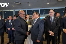 Pham Minh Chinh et Dennis Francis à la cérémonie de célébration des 78 ans de la Fête nationale du Vietnam (le 2 septembre) et des 46 ans de son adhésion aux Nations Unies. Photo : VNA.