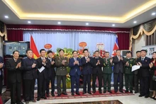Les délégués à la célébration du 75e anniversaire de l'établissement des relations diplomatiques Vietnam – RPDC. Photo : VNA
