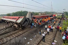 L'accident de train mortel survient dans l'État indien d'Odisha le 2 juin. Photo : VNA.
