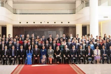 La délégation du Comité central du Front de la Patrie du Vietnam et celle de la Conférence consultative politique du peuple chinois. Photo : daidoanket.vn
