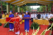 La cérémonie en mémoire de Nguyên Trai, à l’occasion du 580e anniversaire de son décès. Photo :VOV