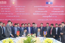 Signature de la coopération entre les deux parties pour la saison sèche 2023-2024. Photo : NDEL.