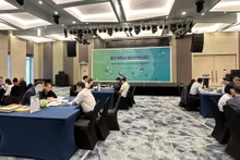 Rencontres commerciales directes entre les entreprises d'Ulsan et les entreprises vietnamiennes lors de l'événement. Photo : VOV.