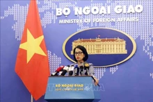 La porte-parole du ministère des Affaires étrangères, Pham Thu Hang. Photo : VNA.