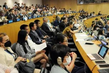 Lors de la 5e session de négociation de la Conférence “BBNJ". Photo: baoquocte.vn