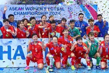 L'équipe féminine vietnamienne de futsal. Photo: VFF