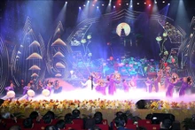 Un numéro artistique du programme « Printemps au pays natal 2019 ». Photo : VNA.