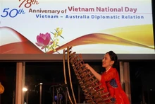 Un numéro artistique présenté lors de la célébration du 78e anniversaire de la Fête nationale du Vietnam. Photo : VNA.