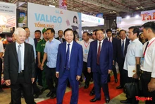 Lors de l'ouverture du 17e Salon international du tourisme de Hô Chi Minh-Ville en 2023. Photo : toquoc.vn