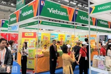 Les stands vietnamiens lors de l'exposition Chine-ASEAN (CAEXPO) tenue à Guangxi en 2023. Photo : NDEL