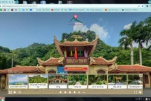 L’application pour visiter et découvrir les reliques de la pagode Tam Thanh avec un système de caméra 360. Photo : VOV.