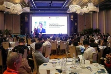Conférence de promotion de l'investissement Khánh Hòa - Singapour. Photo : VNA.