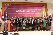 Lors du Forum des femmes dirigeantes politiques (WAIPA) à Vientiane, au Laos. Photo : NDEL.