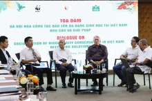 Le dialogue intitulé « Socialisation de la conservation de la biodiversité au Vietnam : besoins et solutions » organisé à Hanoi. Photo : VGP