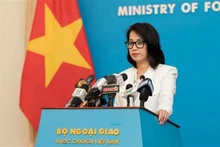La porte-parole du ministère des Affaires étrangères Pham Thu Hang. Photo : VNA