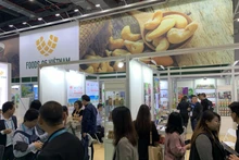 Un stand du Vietnam lors d’une foirre en Chine. Photo : congthuong.vn