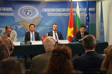 Dialogue sur la coopération commerciale et les investissements entre le Vietnam et la Bulgarie, le 14 mai en Bulgarie. Photo : VNP.
