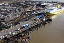 Au port de Newhaven, dans le comté d’East Sussex. Photo : PA.