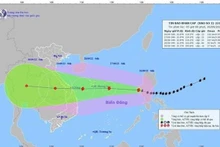 Prévisions sur la trajectoire du typhon Noru. Photo: VNA