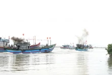Le quartier de Thuan An compte environ 385 bateaux de pêche qui partent en mer dès les premiers jours de l’année. Photo : VOV.