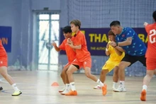 L'équipe nationale féminine de futsal du Vietnam s'entraîne pour la Coupe d'Asie féminine de futsal de l'AFC 2025. Photo : AFF.