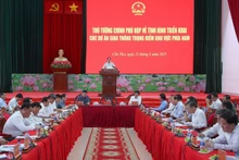 Le Premier ministre Pham Minh Chinh s'exprime lors de l'événement. Photo : VNA.