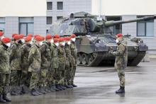 Les soldats allemands de l'OTAN à Rukla, en République de Lituanie. Photo : VNA.