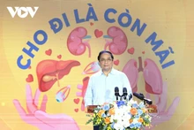 Le Premier ministre Pham Minh Chinh lors de la cérémonie. Photo: VOV