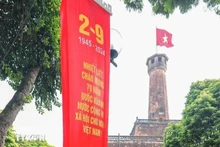 La tour du drapeau de Hanoi. Photo : VNA.