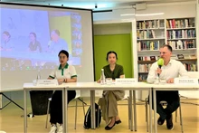 Point presse pour présenter le Festival de films scientifiques 2023 et le projet de production film documentaire sur le développement durable, le 9 octobre à l’Institut Goethe. Photo : Linh Vi/VNA.