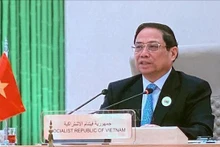 Le Premier ministre Pham Minh Chinh lors du sommet ASEAN-CCG. Photo : VNA