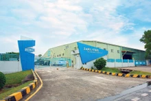 L’usine de construction en acier préfabriquée de Zamil Steel Vietnam dans le parc industriel de Nôi Bài. Photo : kinhtedothi.vn. 