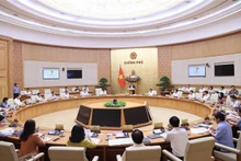 La réunion périodique du Gouvernement d'août. Photo : VNA.