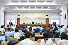 Conférence de presse sur la septième session de la quinzième législature. Photo: qdnd.vn