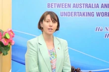 La chargée d'affaires de l'ambassade d'Australie au Vietnam, Renée Deschamps. Photo : VNA.