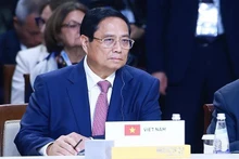 Le Premier ministre Pham Minh Chinh au sommet des BRICS+, à Kazan, en Russie, le 23 octobre. Photo : VNA.