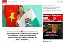 Un article publié sur le journal autrichien Kronen Zeitung. Photo : VNA
