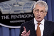Chuck Hagel, ancien secrétaire américain à la Défense sous l’administration du président Barack Obama, ancien sénateur républicain représentant l'État du Nebraska. Photo : AP