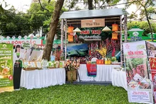 Le stand de la province de Phu Tho lors du Festival du tourisme de Hô Chi Minh-Ville 2023. Photo : VOV.